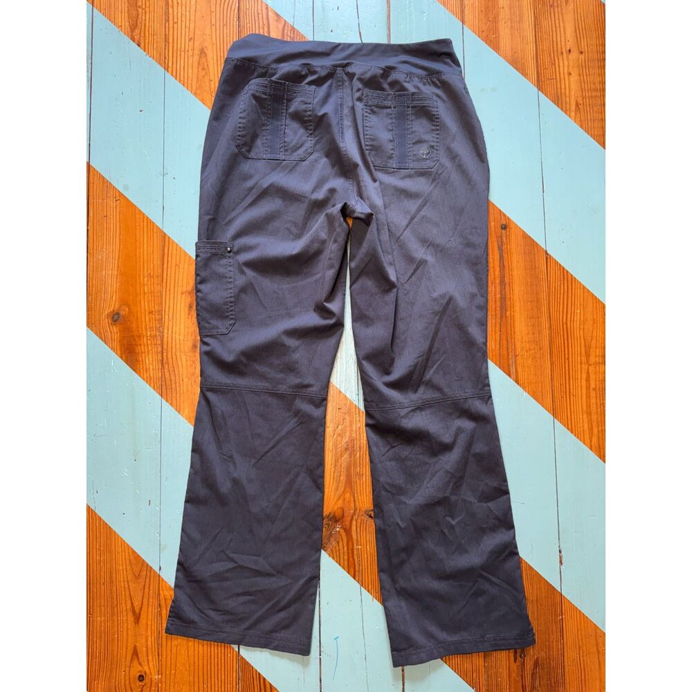 Purple Label YOGA by Healing Hands Gray Utility Cargo Scrub Pants Women’s M - Picture 7 of 12
